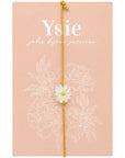 YSIE Yellow Marguerite Mother-of-Pearl Adjustable Bracelet (1 pc)