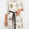 Edible Flowers Vintage Fine Print Apron - Beautyhabit