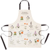 Edible Flowers Vintage Fine Print Apron - Beautyhabit