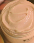 Rahua by Amazon Beauty Enchanted Island Vegan Curl Butter - Overhead shot of product with lid off