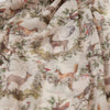 Fable England A Night's Tale - Grey Woodland Scene Lightweight Scarf - Closeup of product design