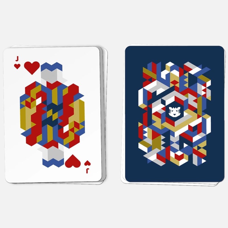 Papier Tigre Playing Cards - two cards side by side details