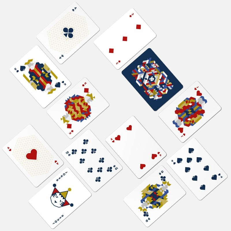 Papier Tigre Playing Cards - cards spread out