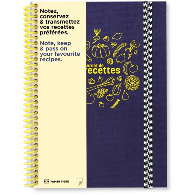 Papier Tigre The Recipes Notebook – Navy (1 pc)