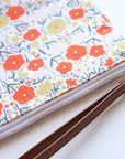 Gingiber Peppy Petals Zipper Pouch - Closeup of product pattern