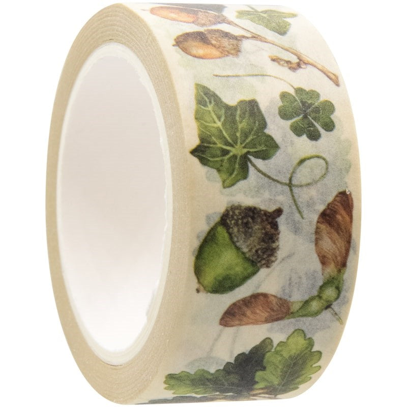 Georgiou Draws Natural Seeds and Elements Woodland Washi Tape (3/4" W x 33 ft L)