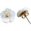 YSIE Angelique Mother-Of-Pearl Gold Plated Earrings (1 pair)