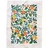 Rifle Paper Co. Citrus Grove Tea Towel - Product shown spread out