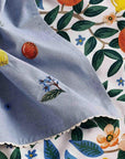 Rifle Paper Co. Citrus Grove Tea Towel - Closeup of product