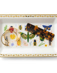 Rifle Paper Co. Curio Large Catchall Tray - Product shown with comb and jewelry