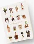 Rifle Paper Co. Party Pups Birthday Card - Product shown on white background
