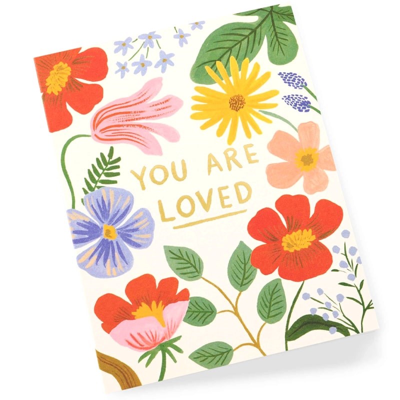 Rifle Paper Co. You Are Loved Card - Product shown on white background