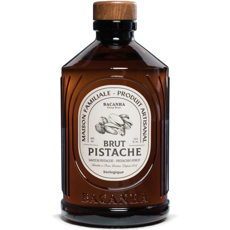 Bacanha Organic Raw Pistachio Syrup (400 ml) 
