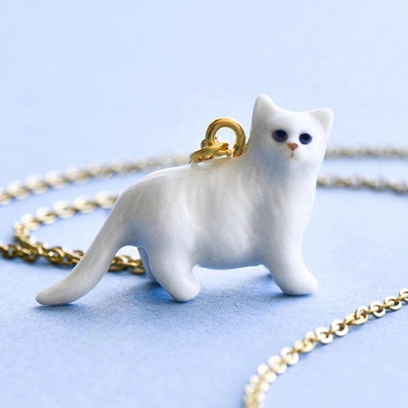 Camp Hollow Persian Cat Necklace