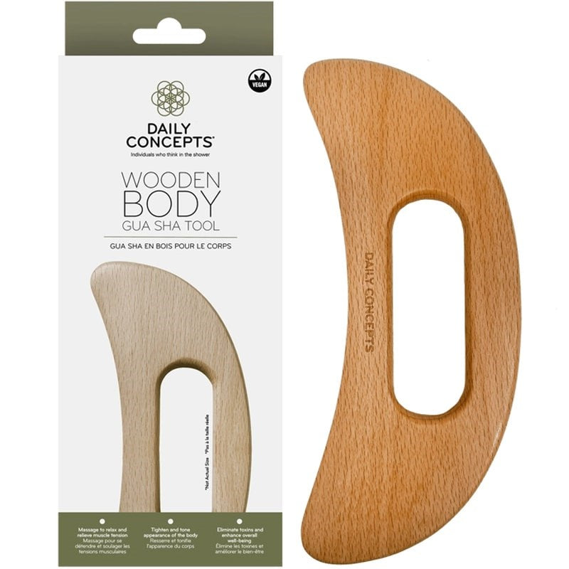 Daily Concepts Wooden Body Gua Sha Tool