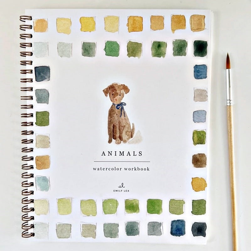 Emily Lex Studio Animals Watercolor Workbook