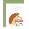 Hedgehog Birthday Card