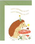 Botanica Paper Co. Hedgehog Birthday Card