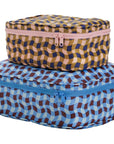 Baggu Packing Cube Set - Wavy Gingham (2 pc)