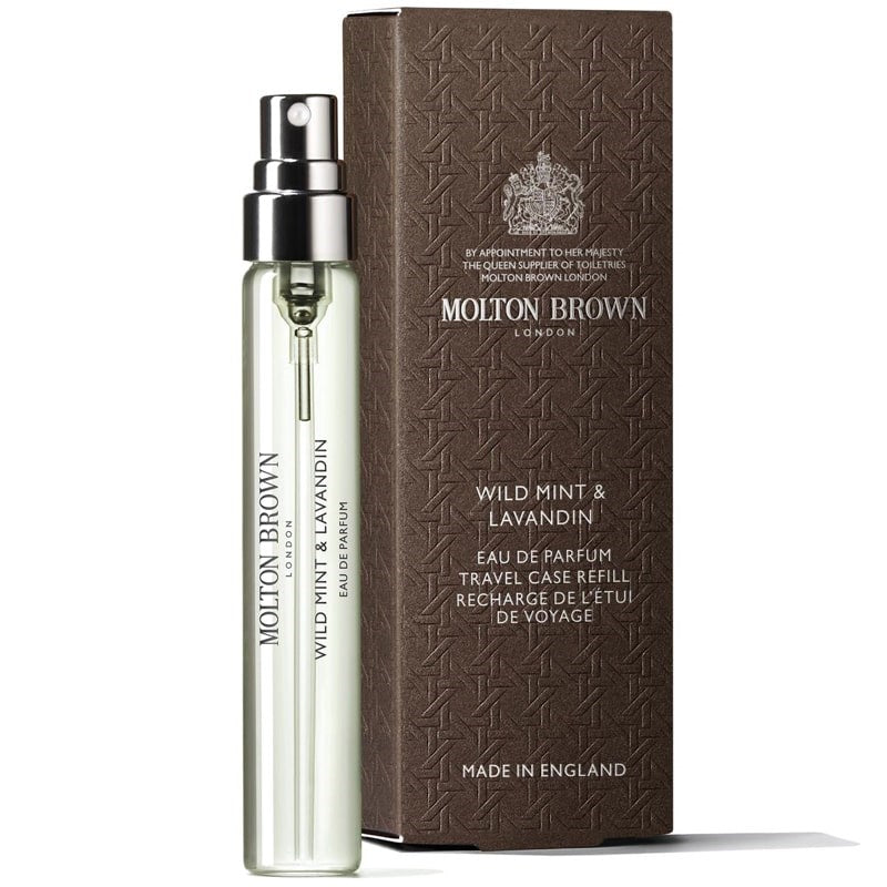 Molton Brown Wild Mint &amp; Lavandin Eau de Parfum - Product shown next to box