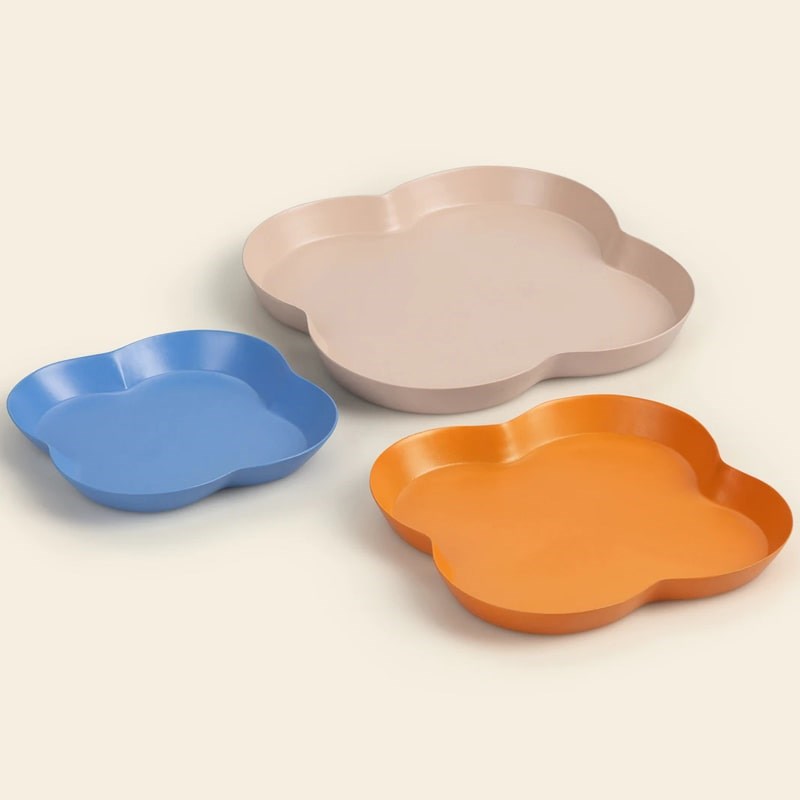 Papier Set of 3 Clover Trays - Product displayed on white background