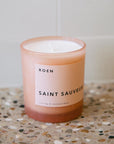 ROEN Candles Saint Sauveur Scented Candle - Product shown on counter