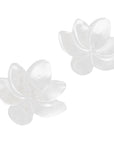 YSIE Lotus Mother-Of-Pearl Gold Plated Earrings (1 pair)