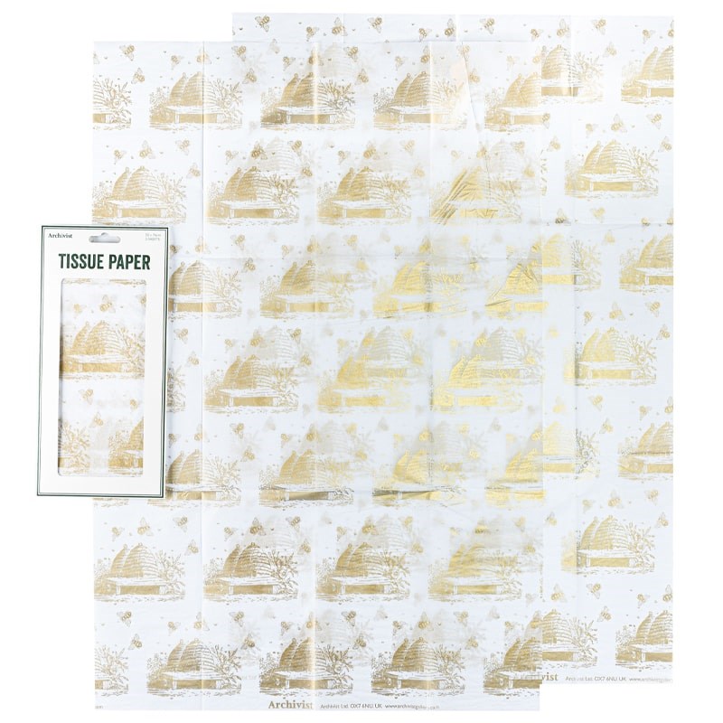 Archivist Beehives Tissue Paper - Products shown on white background