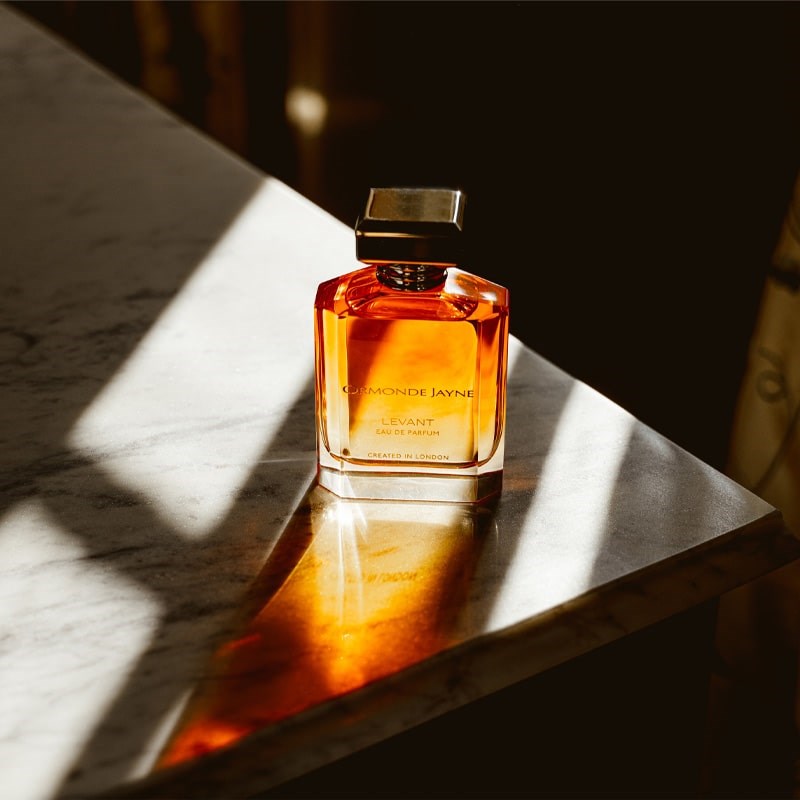 Ormonde Jayne Levant Eau de Parfum - perfume bottle on marble table
