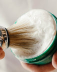 Proraso Shaving Soap in a Jar - Refreshing Formula - Product shown in models hands