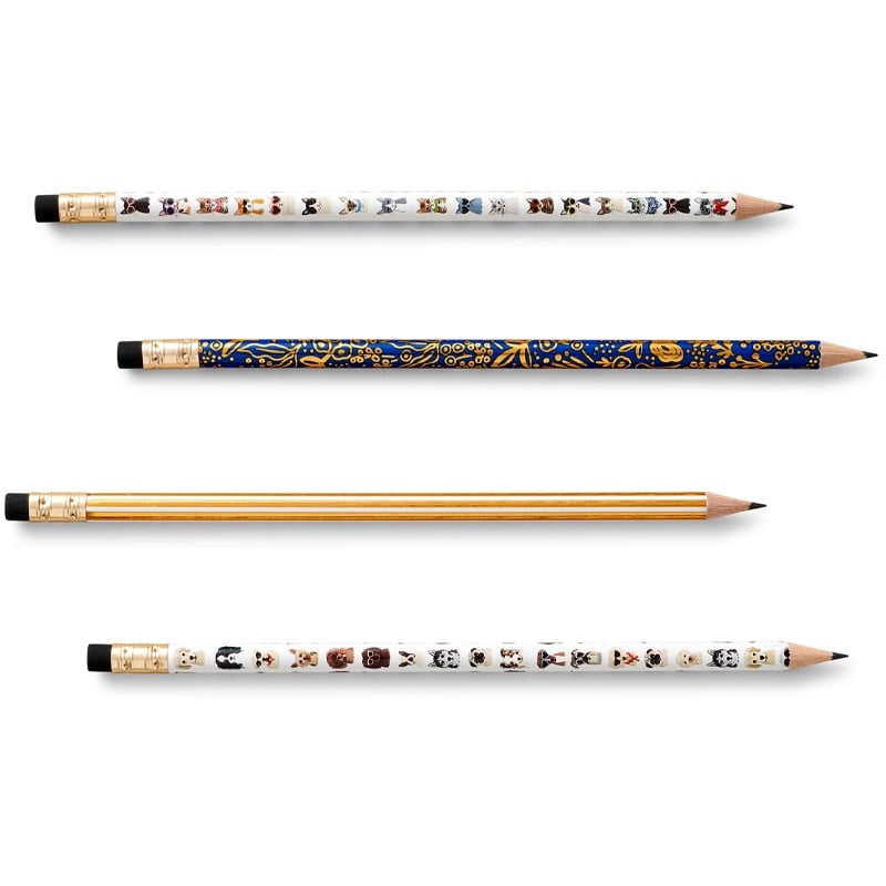 Rifle Paper Co. Cats &amp; Dogs Pencil Set - Product shown on white background