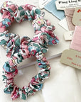 Grace James Liberty London Silk Scrunchies - Candy Floss Limited Edition (2 pcs)
