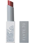 Flyte.70 S+S.LipSheer Tinted Lipstick Balm - Roam showing cap next to lipstick tube