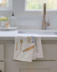 Emily Lex Studio Baking Tea Towel - tea towel hanging on sink in kitchen