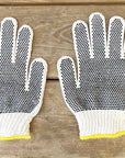 My Little Belleville Radish Gardening Gloves - Product shown flat on wood table