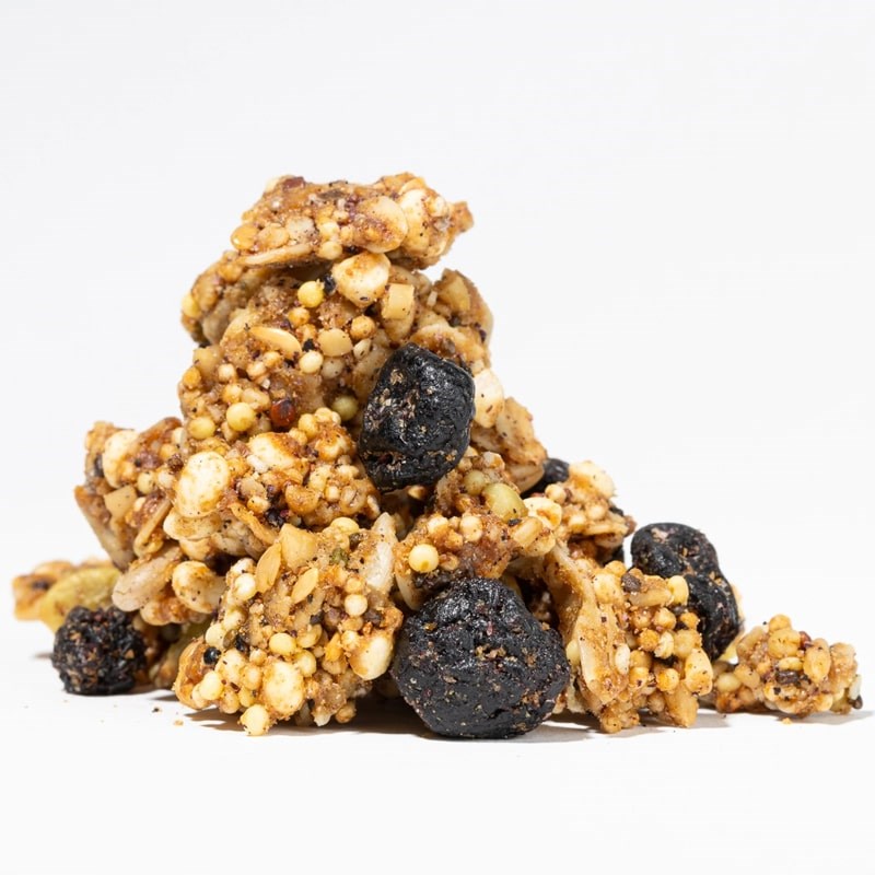 Sweet Deliverance Blueberry & Sunflower Butter Granola - Product shown on white background