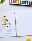 Emily Lex Studio Birds Watercolor Workbook - Product shown open