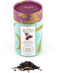 La Sablesienne 1670 Black Tea with Bergamot, Vanilla and Cornflower Petals - packaging above loose leaf tea