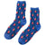 Retro Strawberry Casual Socks - Blue