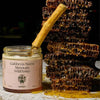 Flamingo Estate Organics California Native Mountain Wildflower Honey - Product shown next to honeycomb