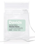 Davids Expanding Dental Floss - Refillable Dispenser - Mint (30 m) 