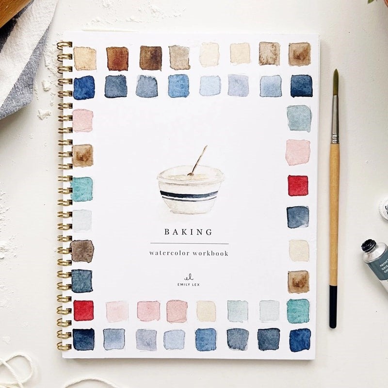 Emily Lex Studio Baking Watercolor Workbook