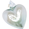 Clear Blown Glass Heart - Medium