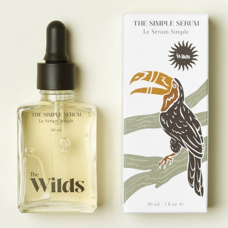 The Wilds The Simple Serum - Product shown next to box