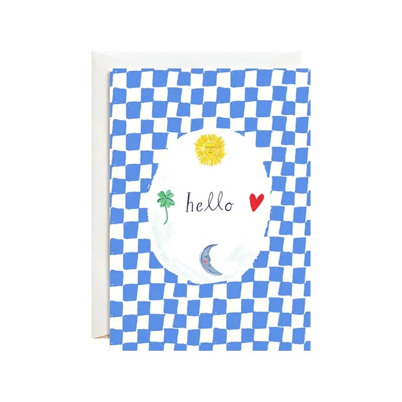 Mr. Boddington's Studio Moon Says Hello Petite Card (1 pc)