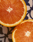 Marmalade Grove Cara Cara & Hibiscus Marmalade - Overhead shot of cut orange