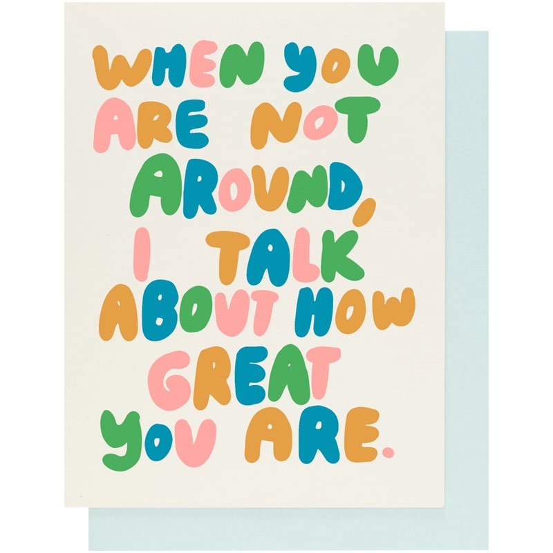 People I've Loved I Talk About You Card (1 pc)