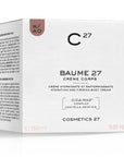 Cosmetics 27 Baume 27 Creme Corps Hydrating and Firming Body Cream- Front of product box shown