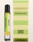 D.S. & Durga Pistachio Pocket Perfume - pocket perfume next to packaging 