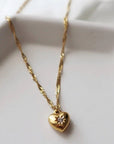 JESSA Jewelry Starry Heart Pendant Necklace